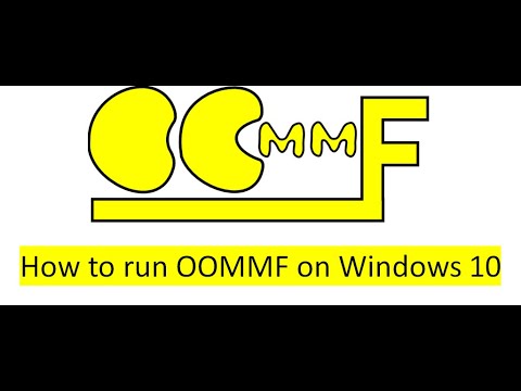 Setting up Object Oriented Micro-magnetic Framework (OOMMF) in Windows 10