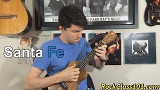 PDF Sample Santa Fe guitar tab & chords by Ottmar Liebert Solo Ukulele.