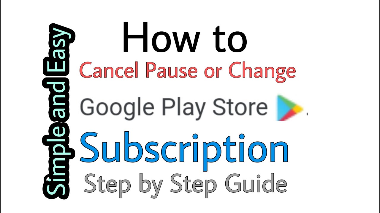 How to Cancel Pause or Change a Subscription on Google Play Store - YouTube