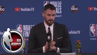[FULL] Kevin Love on foul: I thought LeBron James made a great read and a great play | NBA on ESPN