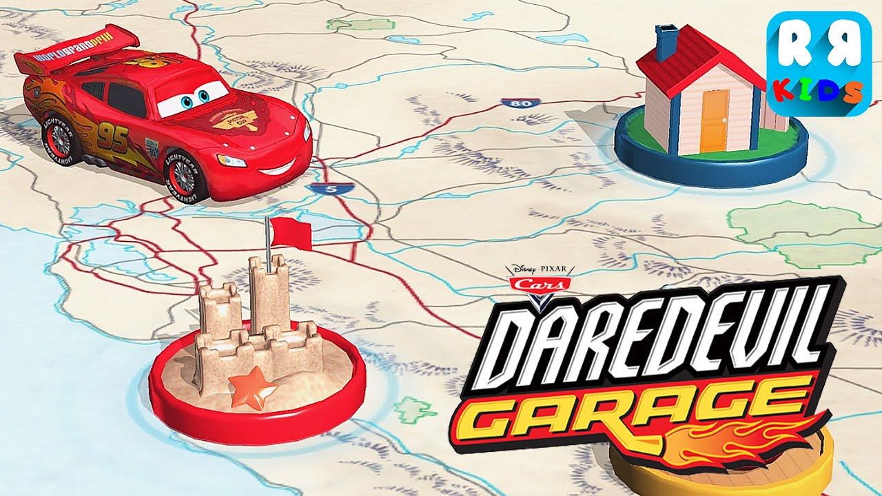 Cars Daredevil Garage: New Update 3 NEW tracks featuring Mattel story sets - iOS - Gameplay Video