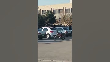 Iranian students filmed protesting on campus