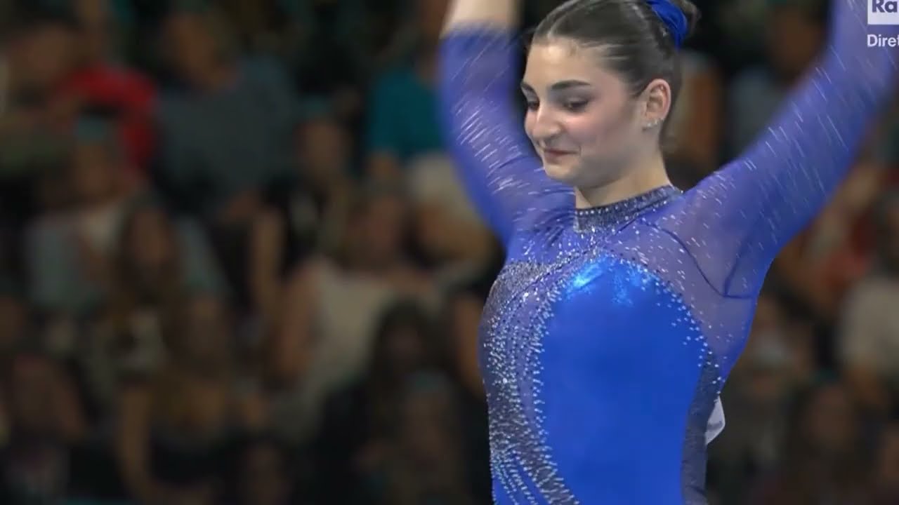 Manila Esposito (ITA) 2025 Leipzig European Championship Mixed Cup FX (13,766 (5.7, -0.1P) (Bronze)