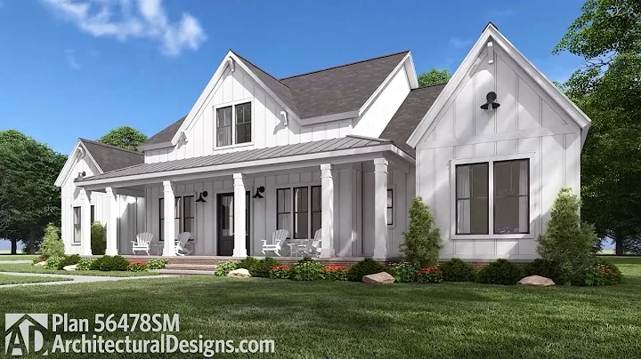 4-Bedroom Modern Farmhouse House Plan 56478SM Virtual Tour w/ Interior Walkthrough | 2400 Sq Ft