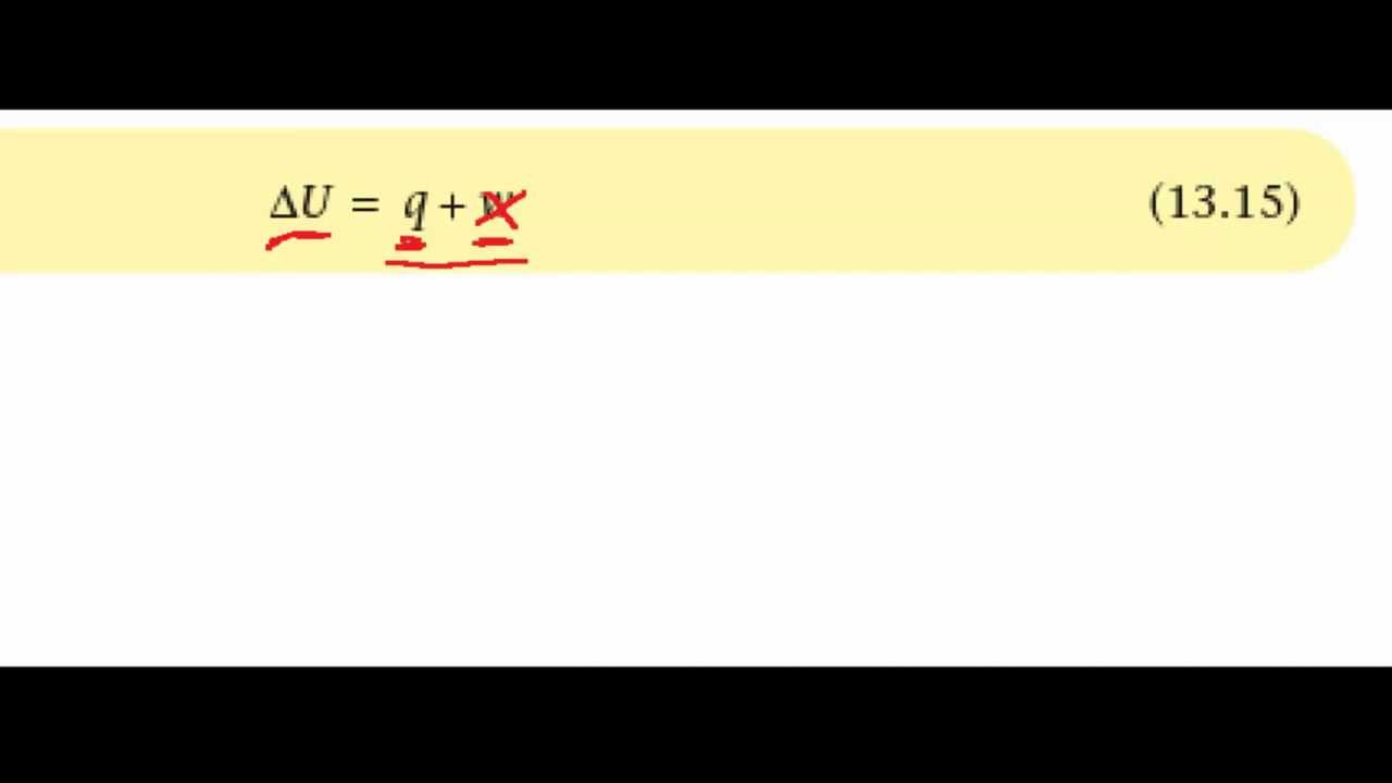 Internal energy change