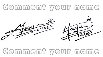 Manju Name Signature | Comments your name | @First_Kalakar #signature #sign