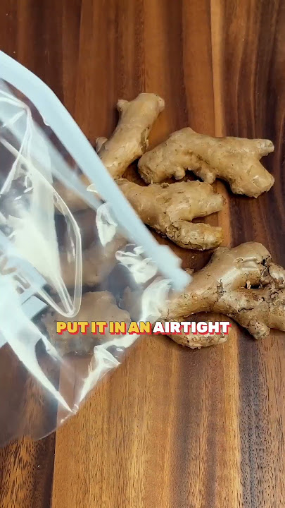 How to store ginger| Store ginger in the fridge| No more dry or shriveled ginger #dailyhacks #diy