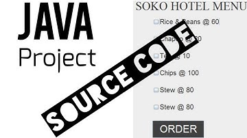Food Ordering System In Java With Source Code