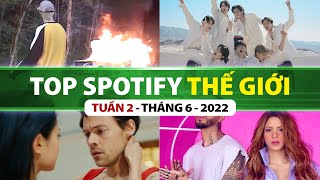 Top Bài Hát Nhiều Lượt Nghe Nhất Spotify Tuần Qua | Tuần 2 - Tháng 6 (2022)
