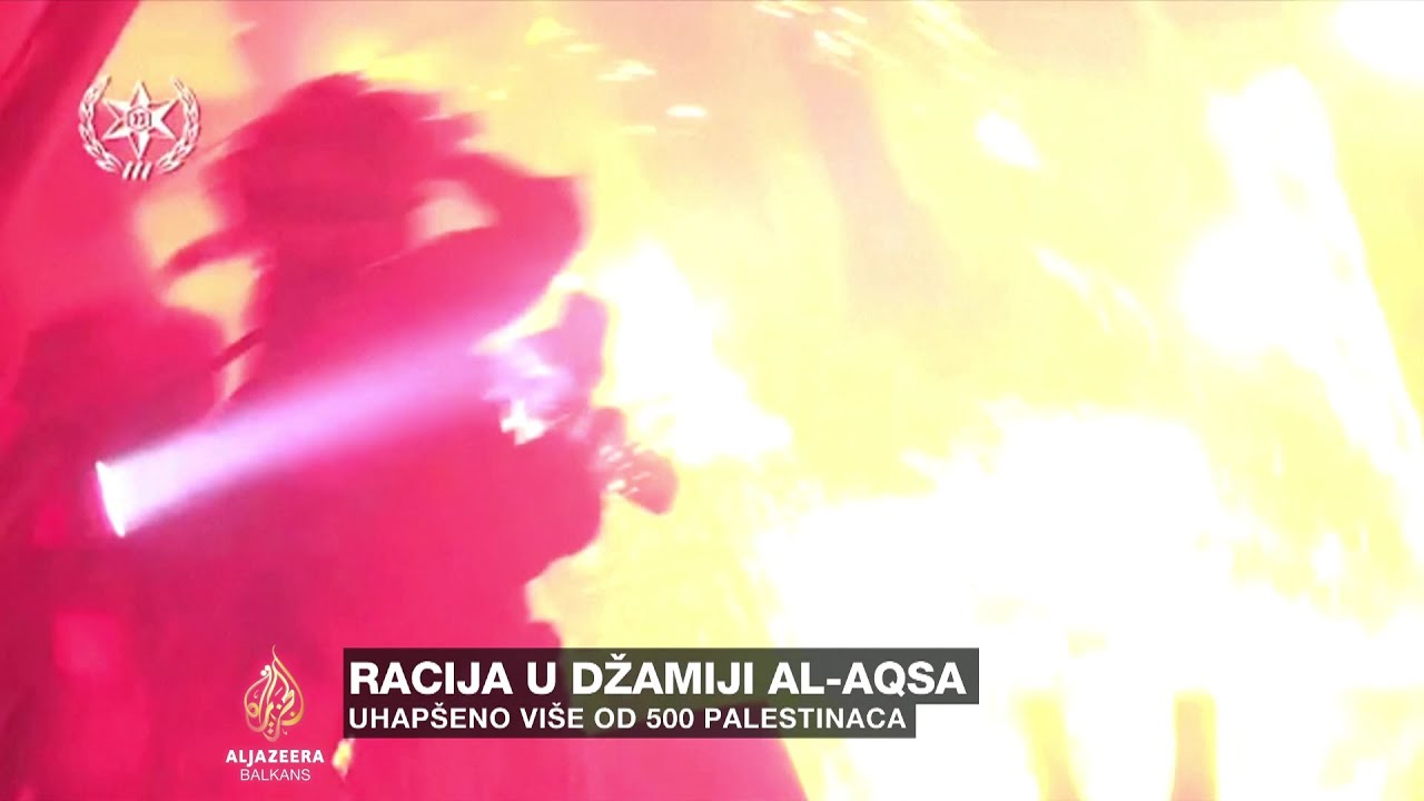 القوات الإسرائيلية تهاجم المصلين في المسجد الأقصى، وتعتقل أكثر من 500 فلسطيني