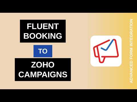 Fluent Booking to Zoho Campaigns Integration Tutorial | AFI
