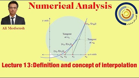 Numerical Analysis Lecture 13: Definition and concept of interpolation