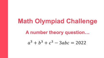 A Math Olympiad Question using Number Theory...