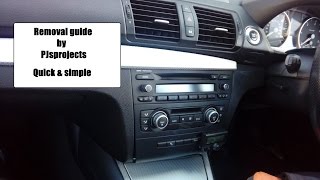 BMW 1 series radio quick removal refit 