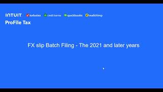 FX SLIP FILING  BATCH FILING from the Client Explorer screenshot 3
