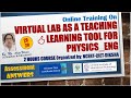 Virtual Lab as a teaching learning tool for Physics Eng  | CIET-NCERT-DIKSHA | Anju Verma