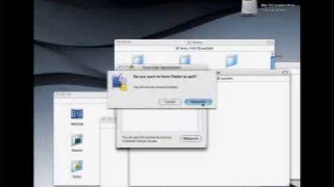 MacOS X Intel over VMWare in Windows XP on AMD64