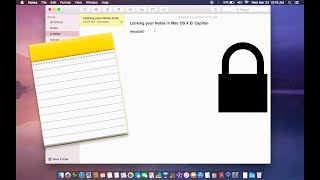 Locking Notes in OS X El Capitan – Wind5387