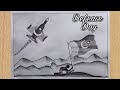 Defense Day Easy Drawing \ Pakistan Defense Day \ 6th September Pencil Drawing \ Defense day 2022