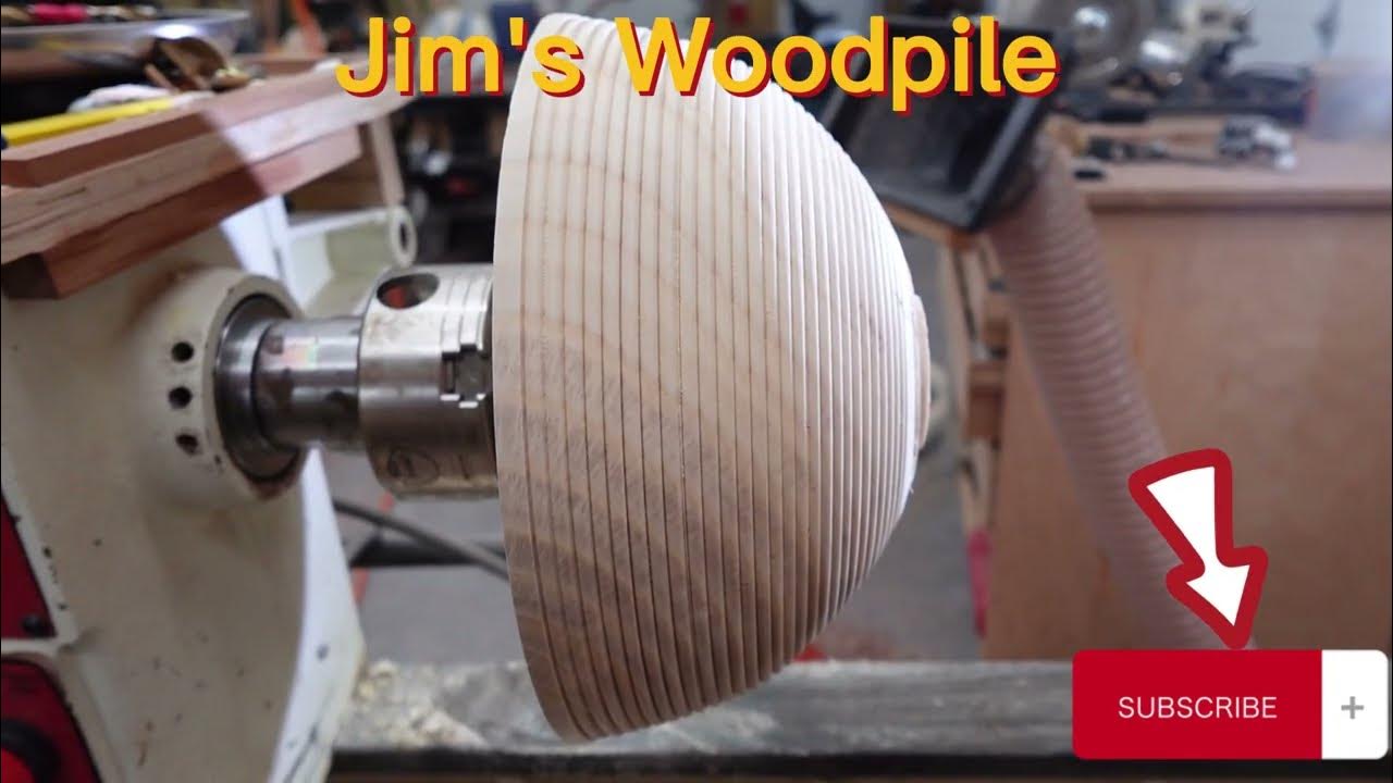 First time using a DWay Beading tool woodworking woodturning 