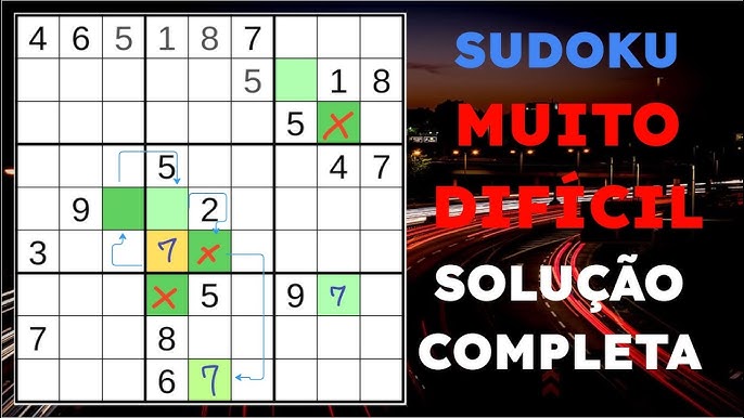 Resolvendo Sudoku - Passo a passo Especialista 