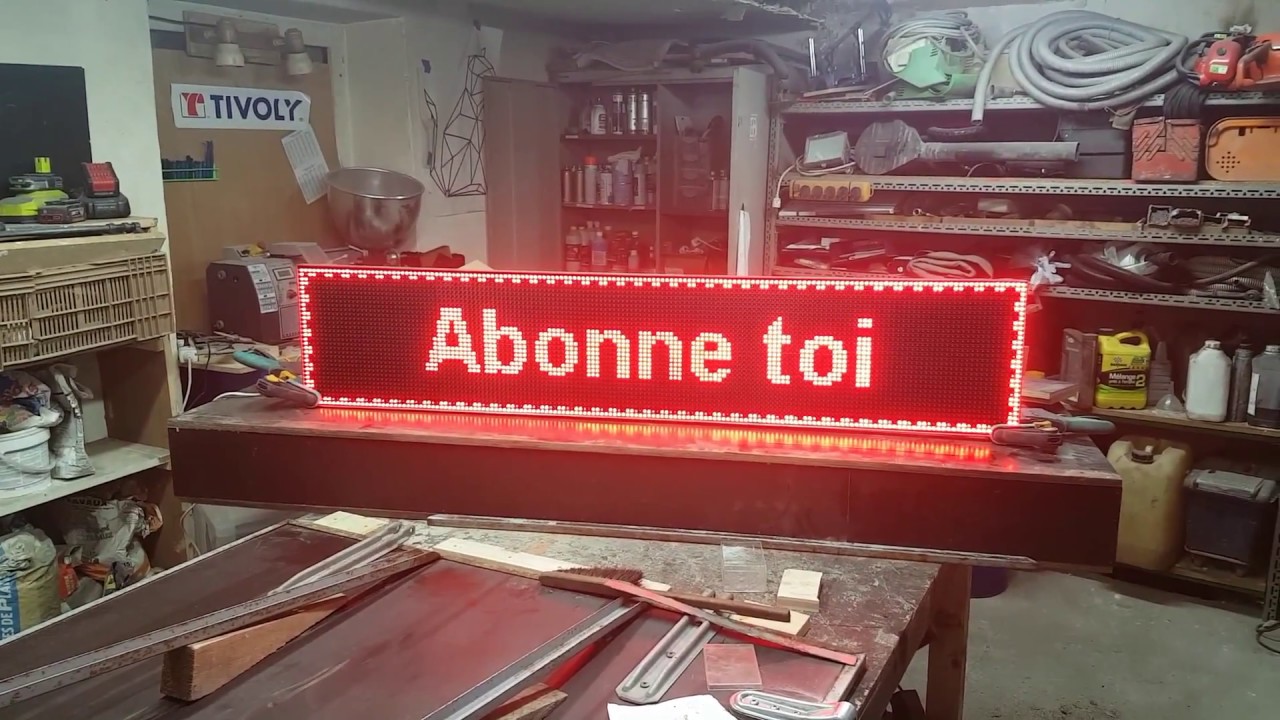 PANNEAU LED GEANT - DIY // ⓇⒷ