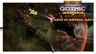 BATTLEFLEET GOTHIC ARMADA 2 | NURGLE'S HUG - Chaos vs Imperial Navy (Ranked 1v1)