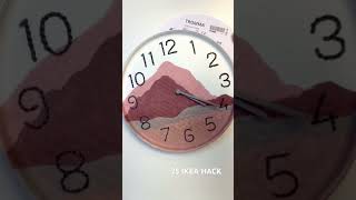 IKEA TROMMA HACK #ikea #ikeahack #embroidery #homedecor #diyhomedecor #diy #landscape #fabriccollage