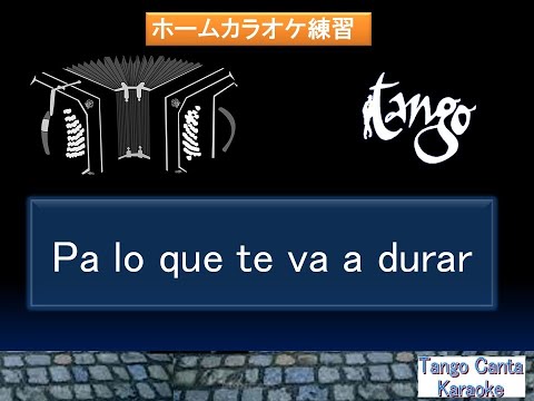 ホームカラオケ練習 Pa lo que te va a durar (canta )