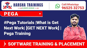 #Pega Tutorials |What is Get Next Work| [GET NEXT Work] | Pega Training Call/WhatsApp +91-9652532753