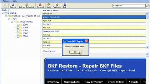 How to Repair BKF Files