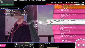 Another one of my osu! beatmaps - song is Never Leave You Lonely by Lordfubu