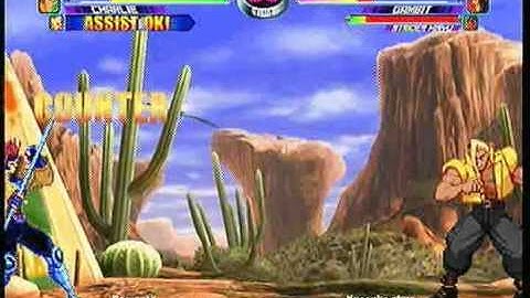 MvC2: Charlie - Counter Sonic Break Assist Kill (Continuation combo)