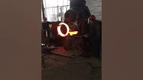 Flange Rolling(Forging) by Vertical Ring Rolling Machine