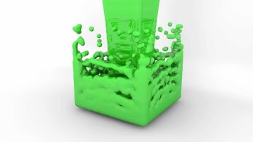 180000+ Particle Fluid Simulation, Realflow