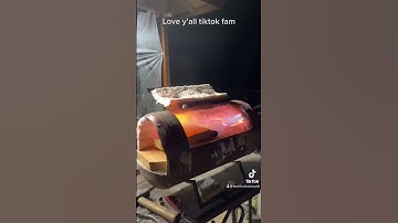 Homemade forge from an old compressor tank