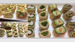 كريب متنكر على شكل سوشي  ?/سوشي كريب /Sushi crêpe