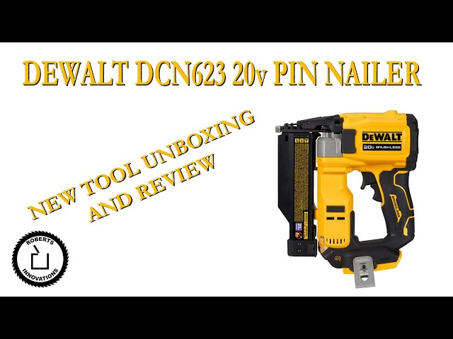 DeWalt NEW 20V Cordless 23g Pin Nailer 