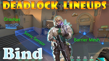 BEST Deadlock Lineups on Bind | Deadlock Setups Bind | Deadlock Walls and Nade Lineups | Valorant