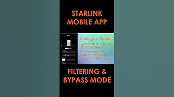 STARLINK MOBILE APP CONTENT FILTERING & BYPASS MODE #starlink #bypassmode