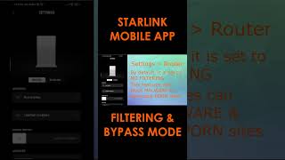STARLINK MOBILE APP CONTENT FILTERING & BYPASS MODE #starlink #bypassmode screenshot 4