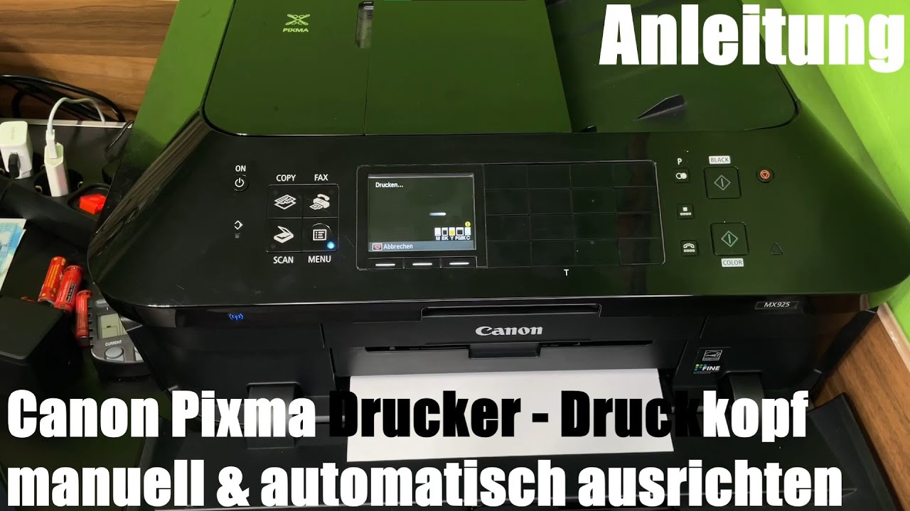 Canon Mx925 Druckkopf Ausbauen Canon Pixma Drucker (MX925): Druckkopf ausrichten manuell und