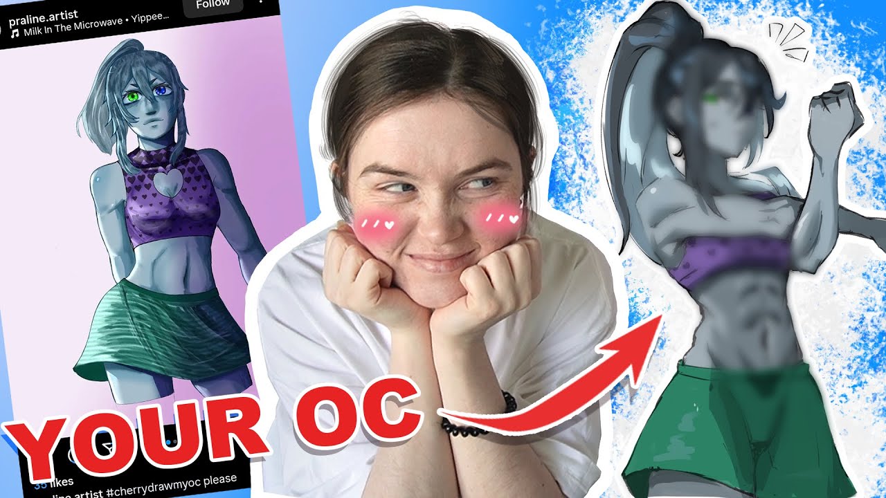 Drawing YOUR OCs in MY style - YouTube