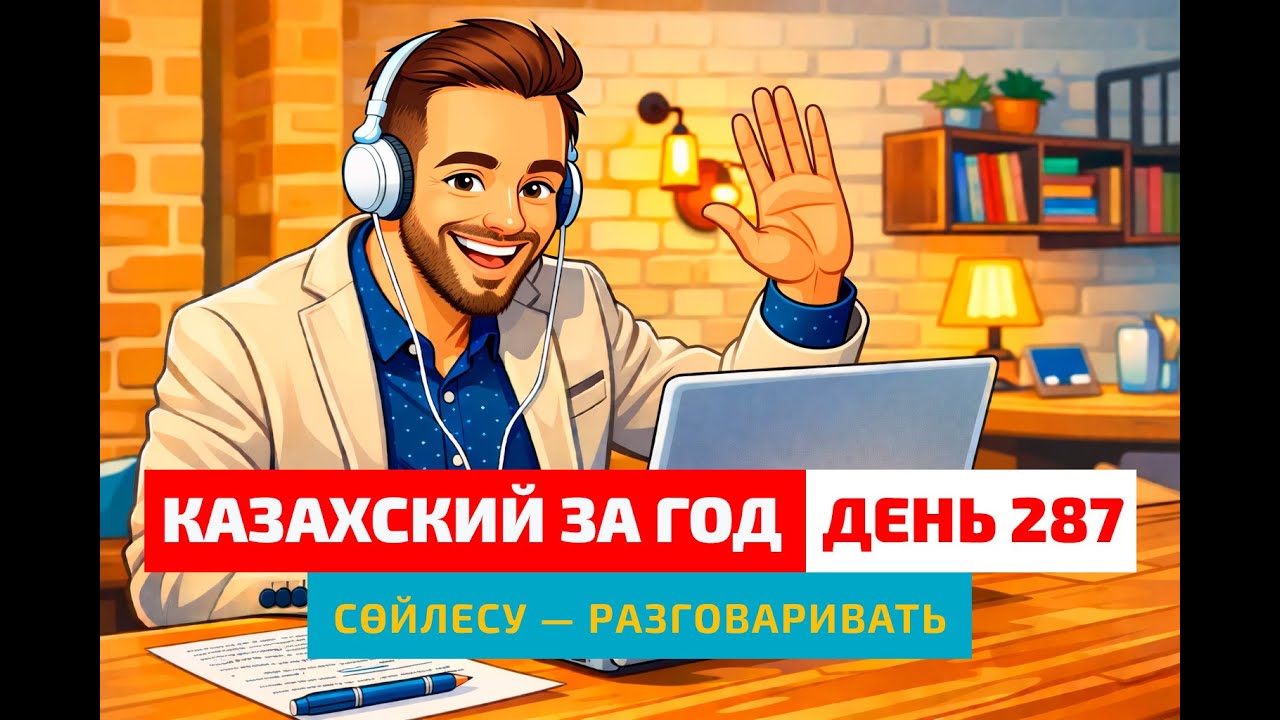 🗝 День 287 — Главный ключ к изучению языка | Глагол сөйлесу | Учим казахский язык