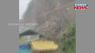 Shimla: Landslide At Bhattakufer Apple Mandi Due To Heavy Rain