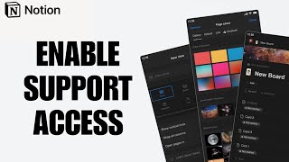 How To Enable Support Access On Notion App | Step By Step