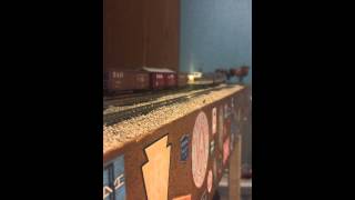 Erie Lackawanna N-scale Mahoning Division Kent Ravenna. ALCO PA 857 and 859