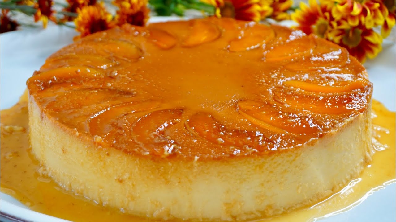 Flan de durazno cremosito para acción de gracias / Thanksgiving. 🙏🏼