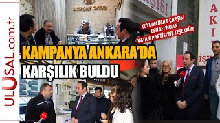 Vatan Partisinin Kira Kampanyası Ankarada Karşılık Buldu: Kuyumcu Esnafından Teşekkür