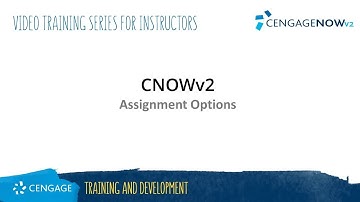 CNOWv2 Instructor: Assignment Options